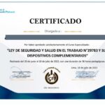 certificado de seguridad y salud en el trabajo