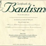 certificado de bautismo