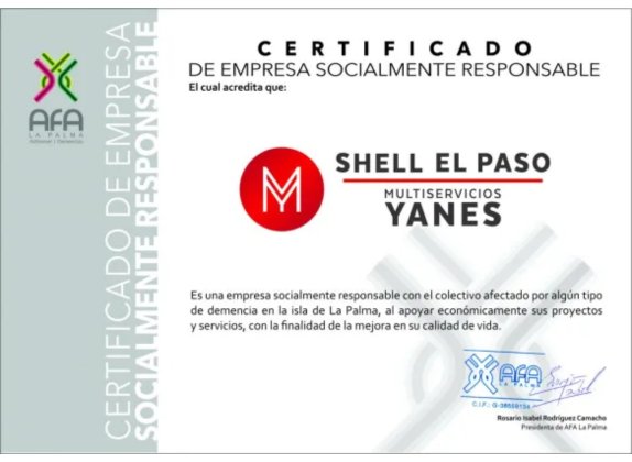 certificado de empresa socialmente responsable