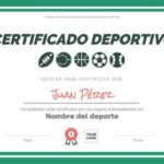 certificado deportivo