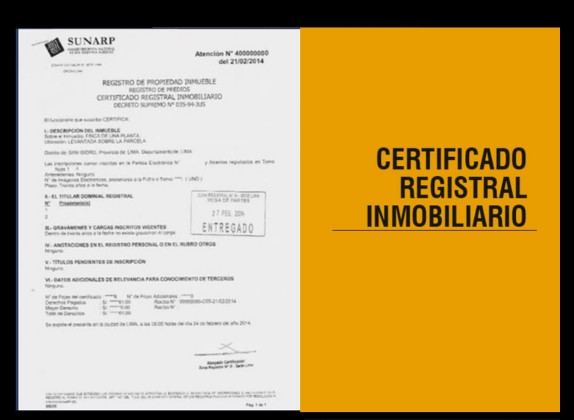 certificado inmobiliario