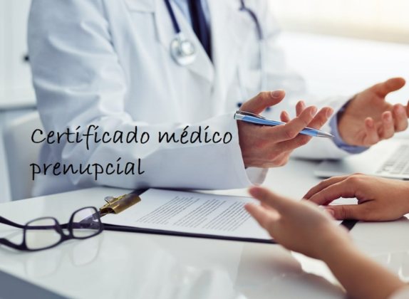 certificado médico prenupcial