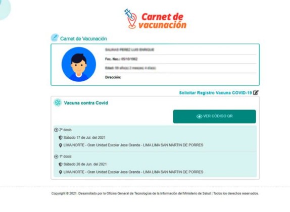 como descargar el certificado de vacunación