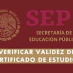 como saber si mi certificado es válido por la sep