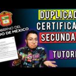 duplicado de certificado de secundaria estado de méxico