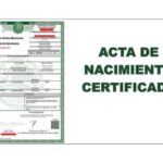 para sacar acta de nacimiento certificada