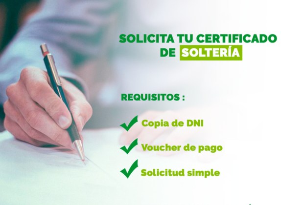 registro civil certificado de soltería